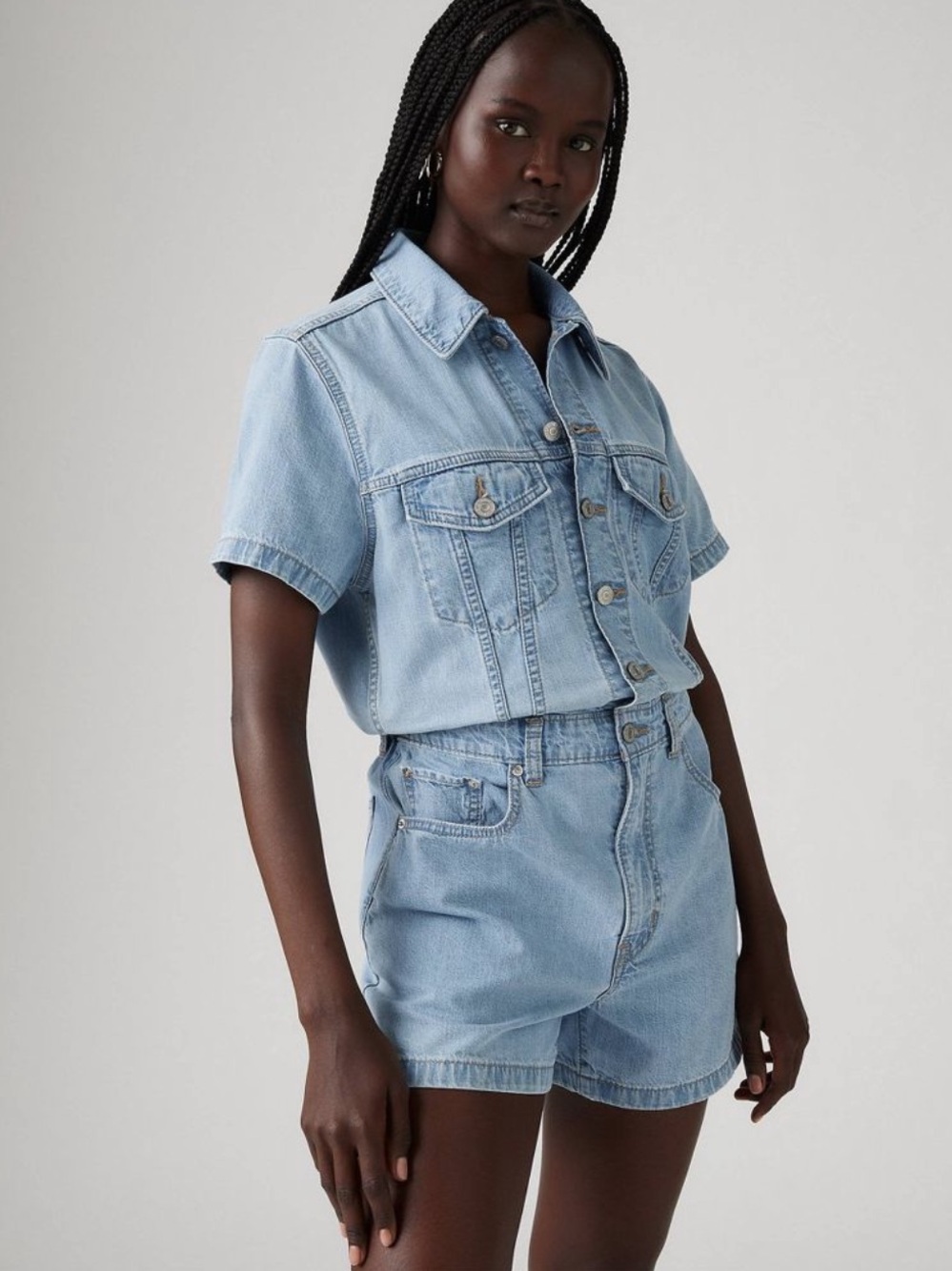 Levi's Women's Type 3 Romper - Forgotten Dream XL